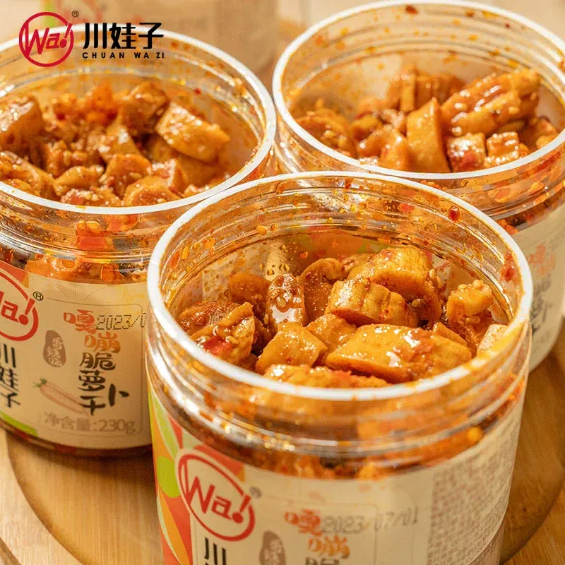 Sichuan Wazi spicy crispy radish 230g 230 g
