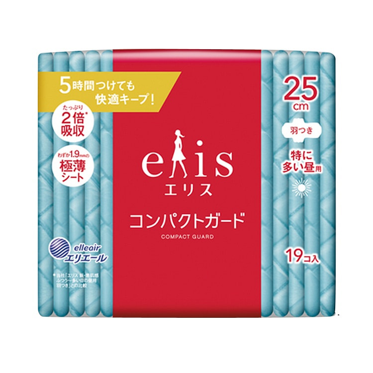 ELIS 强吸收量多日用卫生巾 25cm 19片