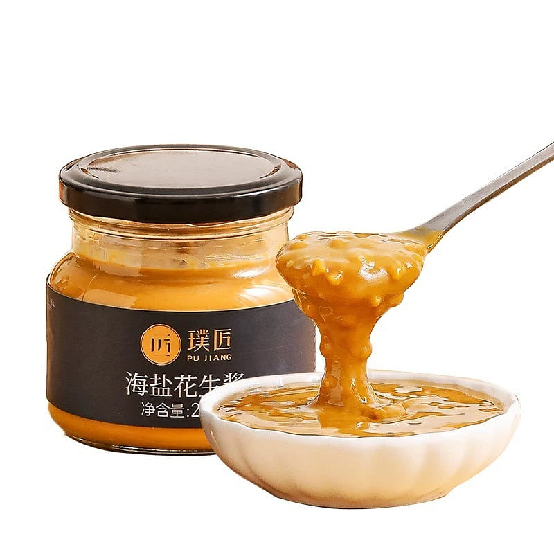 Pujiang Craft Sea Salt Granule Peanut Butter 210 グラム