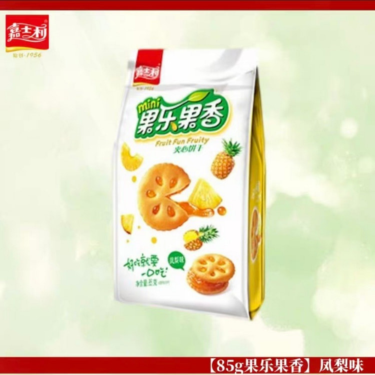 嘉士利果乐果香夹心饼干凤梨口味85g*2包 170 克