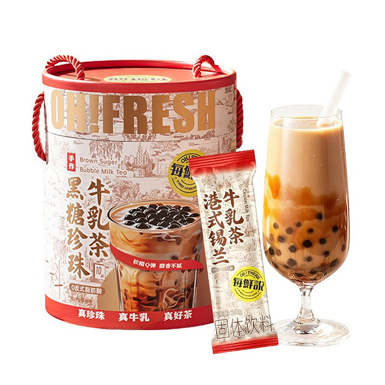 Oh!Fresh Brown Sugar Bubble Instant Milk Tea 400 g