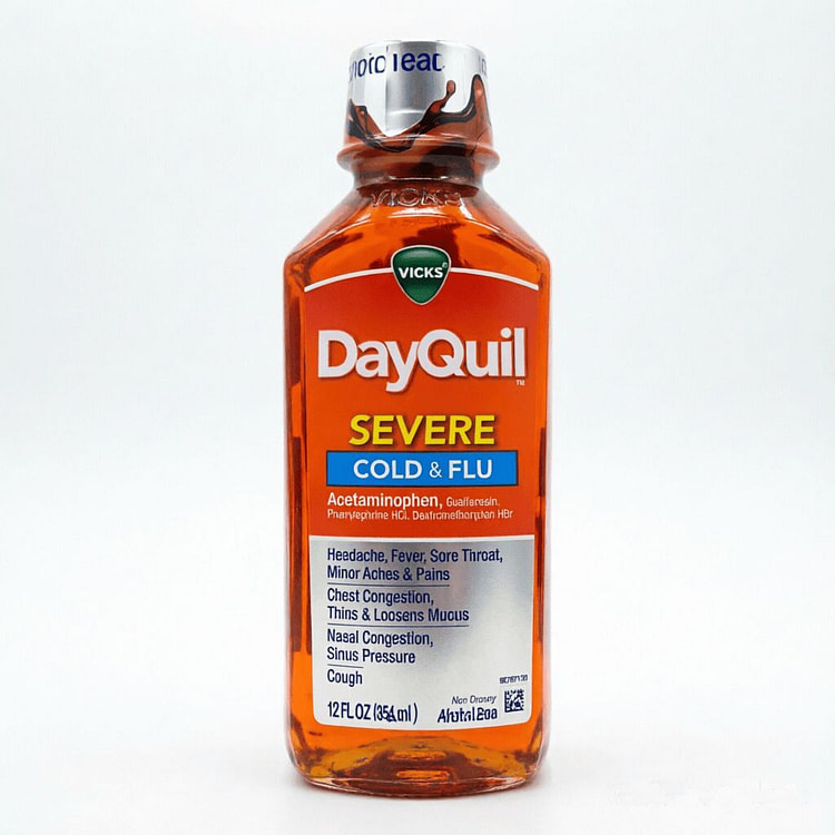 Vicks DayQuil Severe Cold & Flu Liquid 12oz 354mL 1 bottle