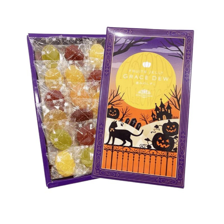 鹿鸣馆 万圣节限定 纯天然14种水果软糖 22个装 1 盒