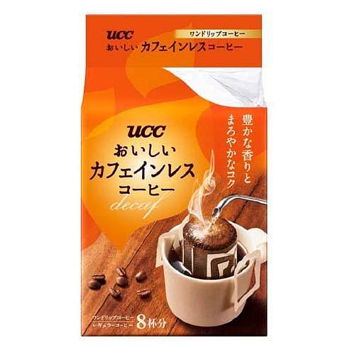 UCC无咖啡因滴滤式咖啡粉（圆润柔和）8杯分