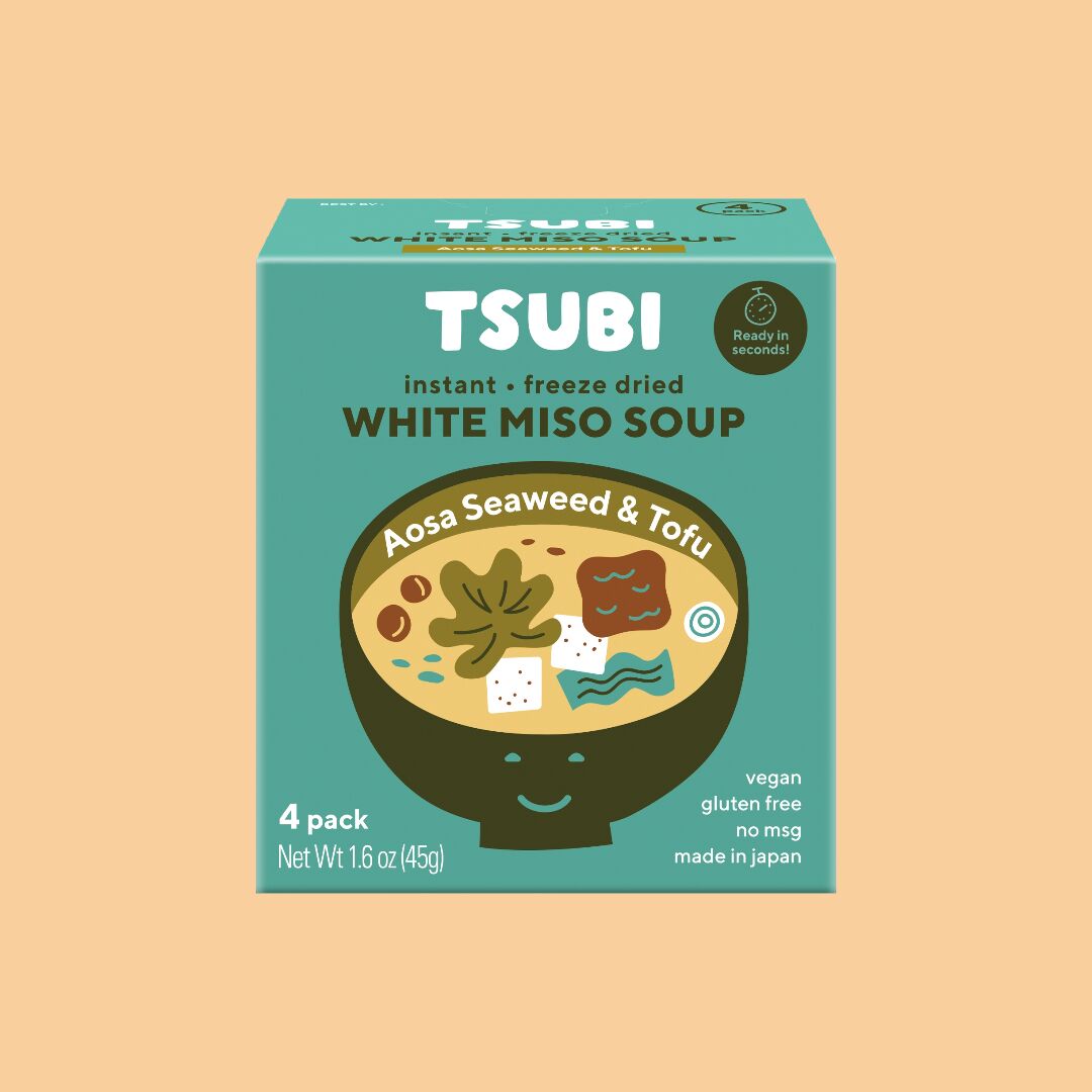 White Miso with Aosa Seaweed & Tofu Pack of 4- 1 box
