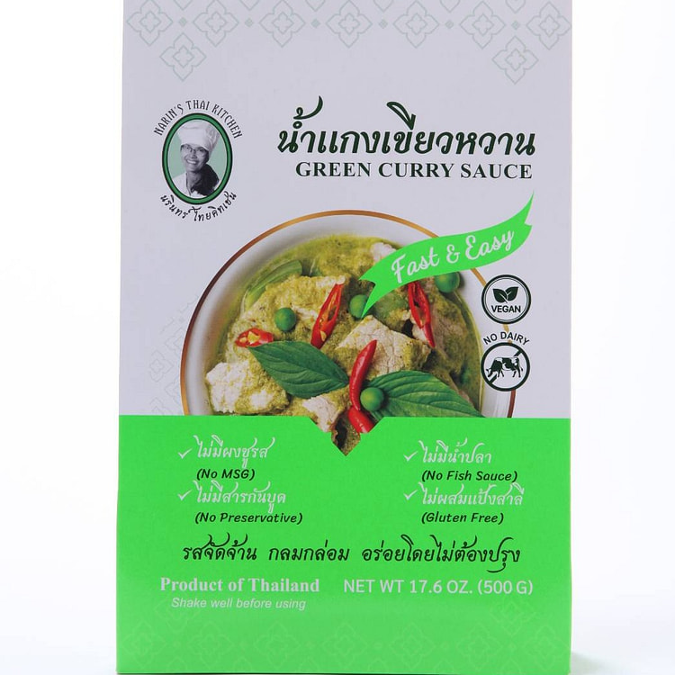 Thai Green Curry Sauce Narin's Thai Kitchen 17.6oz