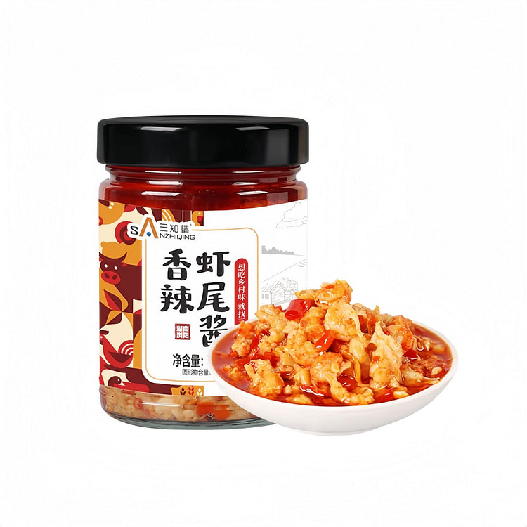 三知情去壳香辣龙虾酱下饭菜拌饭酱238g 238 克