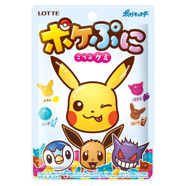 LOTTE Pokepuni Four Flavor Small Grain Gummy 80g 1 pack 1 each