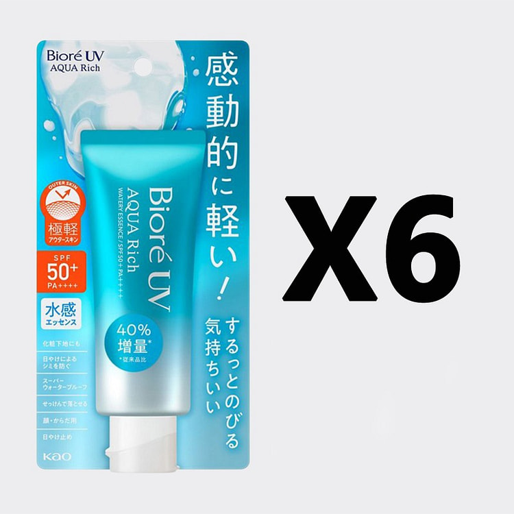 KAO Biore UV Aqua Rich Watery Essence 1Set6pc 420g
