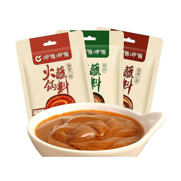 呷哺呷哺火锅蘸料 涮羊肉底料麻酱调料包 麻辣1袋 120 克