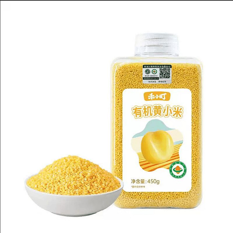 禾小町五常有机黄小米一级新米450克*1瓶 450 克