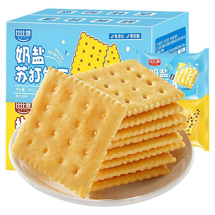 比比赞奶盐海盐苏打饼干400g*1袋 400 克