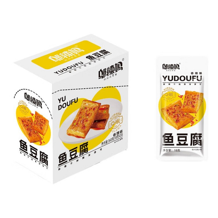 邬辣妈 鱼豆腐香辣味 豆腐干即食休闲零食 360 克