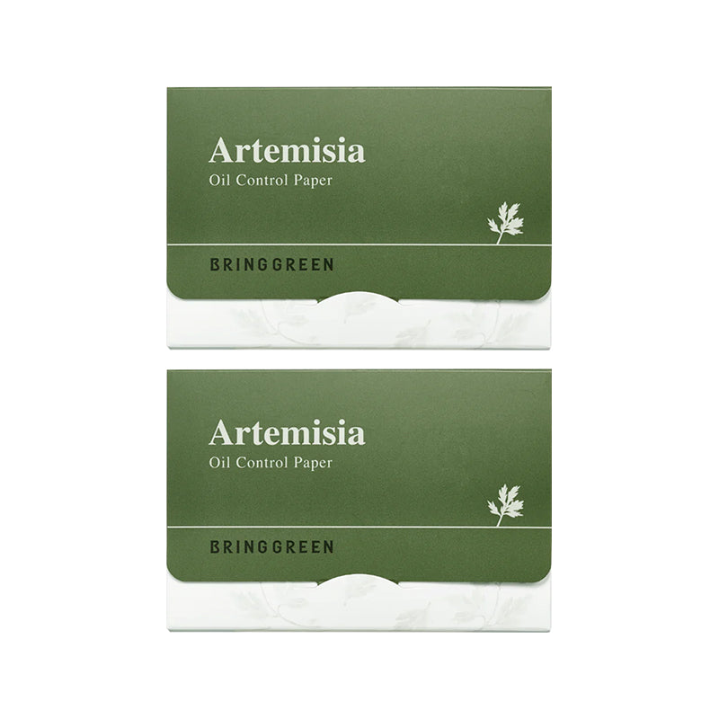 Oil Control Paper Blue BRINGGREEN's Artemisia Oil Control Paper 70 Sheets Double Set - Weee!
