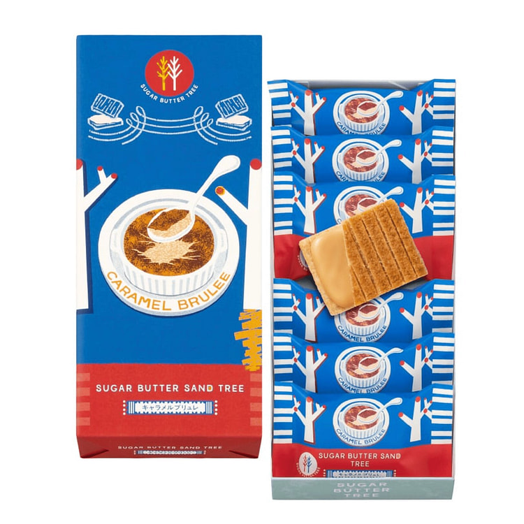 砂糖奶油树巧克力夹心饼干 焦糖布蕾口味 7枚入 1 盒