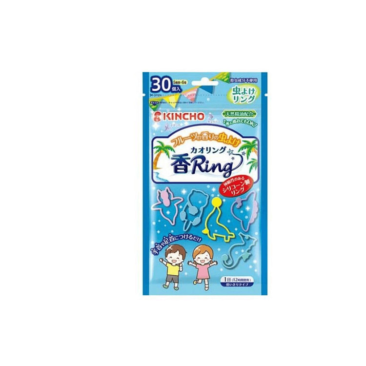 KINCHO KAORI RING Insect Repellent Ring 30pcs Blue 1 each