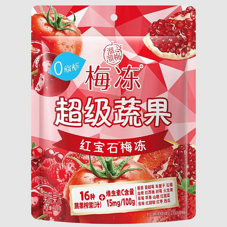 Liuliu Mei Super Veggie and Fruit Plum Jelly 120g 120 g