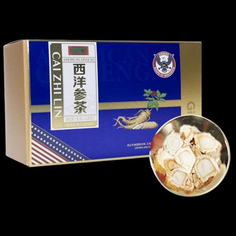 采芝林西洋参茶包 50g/10包 美国威州花旗参片