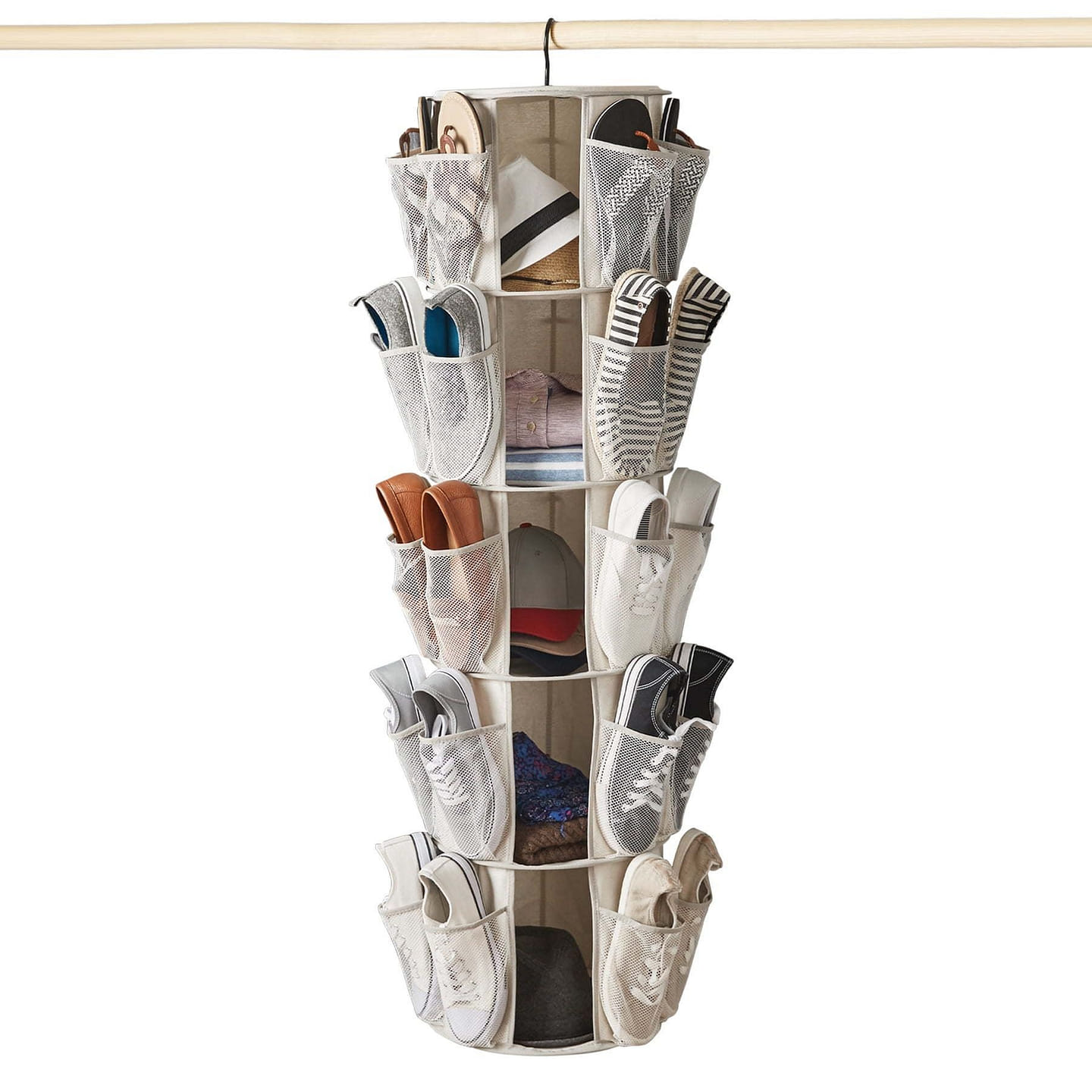 Rotatable Hanging Organizer For Closet 1 count