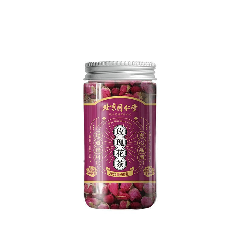 Beijing Tongrentang Rose Tea Whole rose Beauty nourishing tea 50g/ bottle 19.2 g