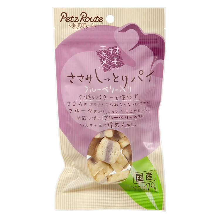 Petz Route 狗零食 素材笔记 蓝莓鸡肉派