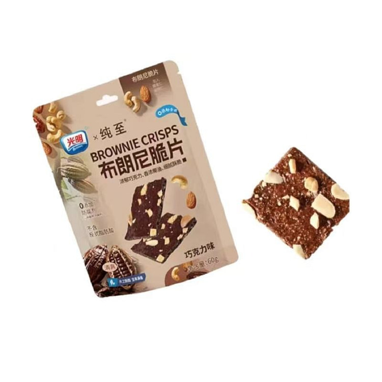 光明 巧克力味布朗尼脆片 60 克