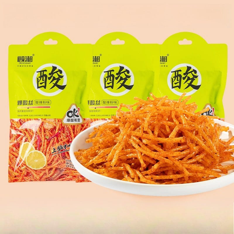 Gu Xiang Pickled Sour Threads 118g*3 bags 354 g