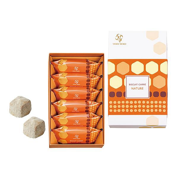 YOKU MOKU Casual Gift Collection Biscuit Carre Nature Wasanbo Flavor 6 pcs 1 box