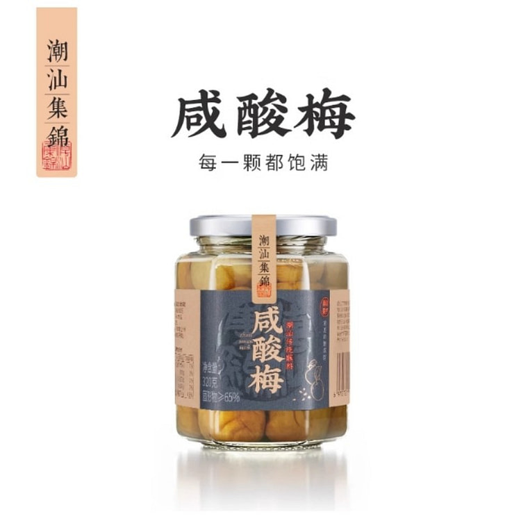 好吃的酸酸咸咸梅腌制咸梅子160g*1 160 克