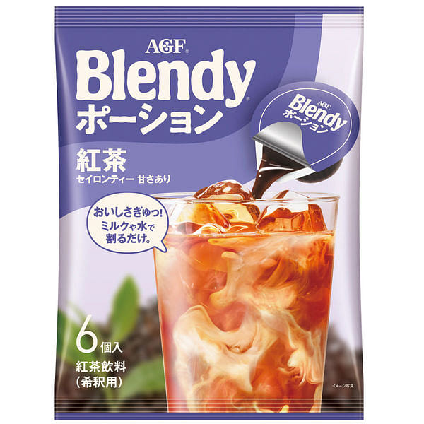 AGF Blendy Coffee Liquid Black Tea Flavor 6pcs 1 each