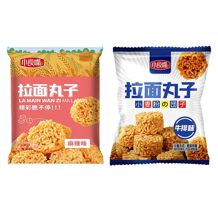 Lamian Noodles meatball mixed flavor 15 packages. 15 pack