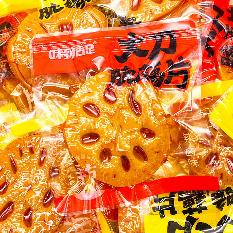 味到舌足藕片辣卤味500g*1箱 1 箱
