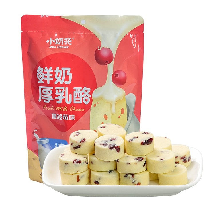 【Milk Flower】Fresh milk thick cheese – cranberry flavor 1 each