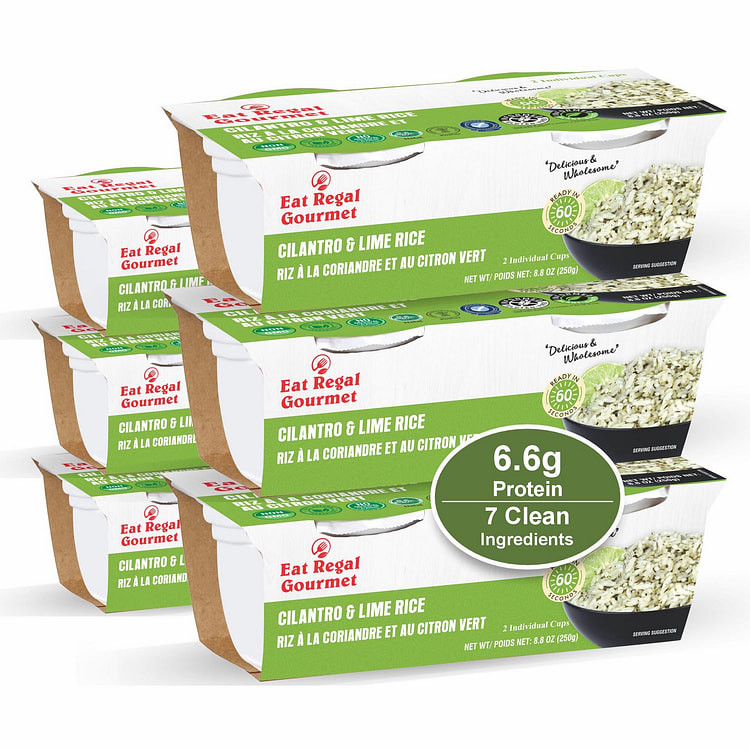 Eat Regal Cilantro & Lime Rice Cups, Pack of 6 8.8 oz