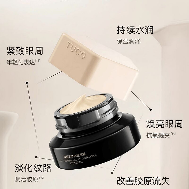 TUCO法老眼霜抗皱紧致抗老淡纹提拉滋润焕亮补水 1 液盎司