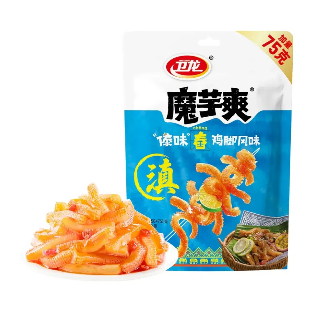 Dai-style Spicy Konjac Strips-Chicken Feet Flavor 225 g