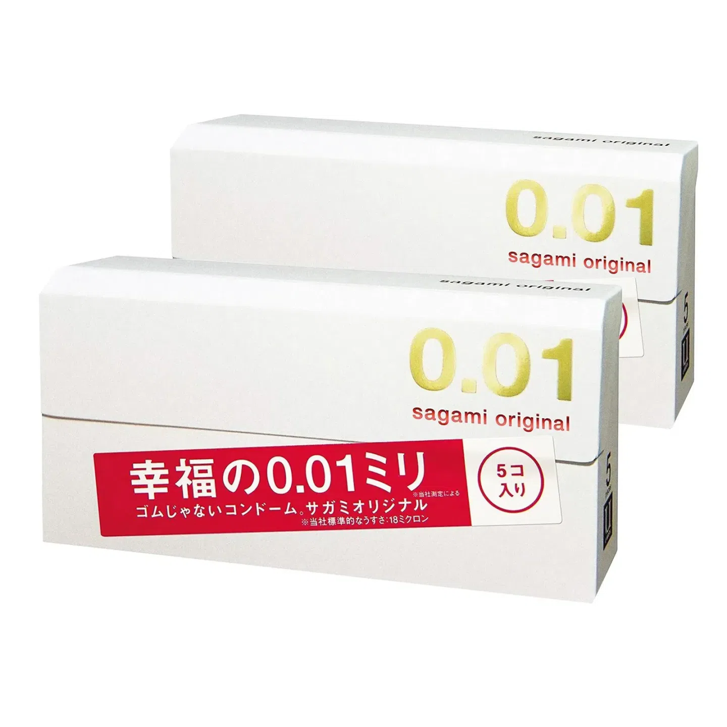 Sagami Original 001 ( 5 Pcs Ultra Thin ) Condoms EXP JUL /2028 ( Pack of 2 ) 2 box