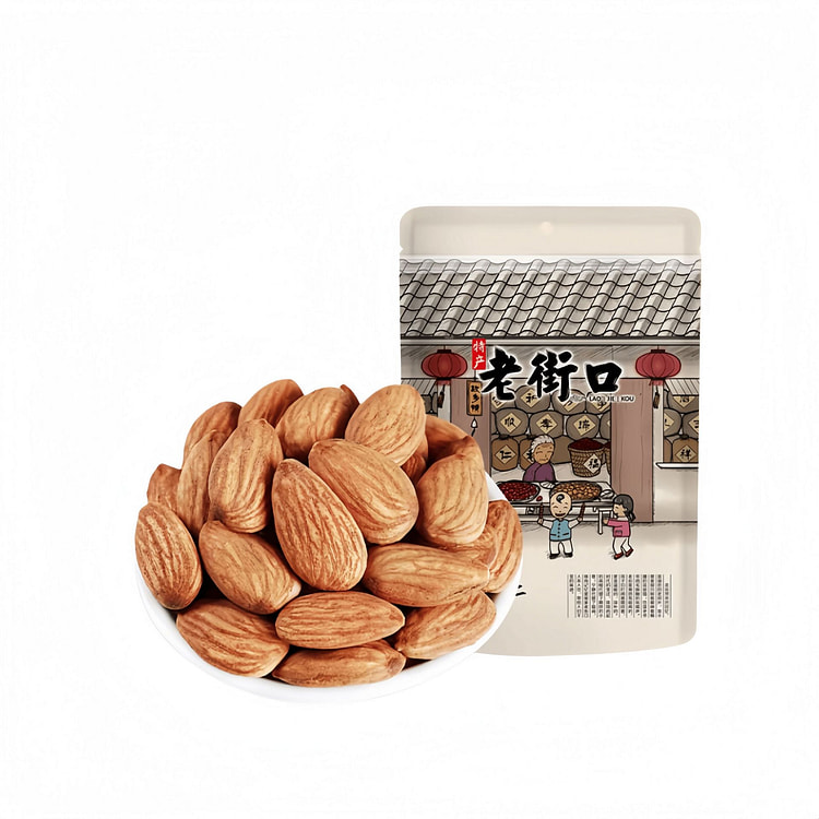 老街口巴旦木仁扁桃仁大杏仁健康坚果250g*1包 250 克