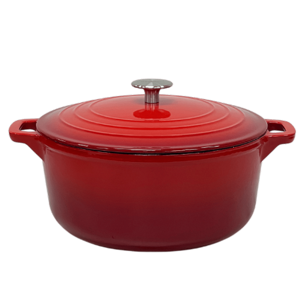 Cinnamon Home 6QT Enamel Cast Iron Dutch Oven-Red 1 each
