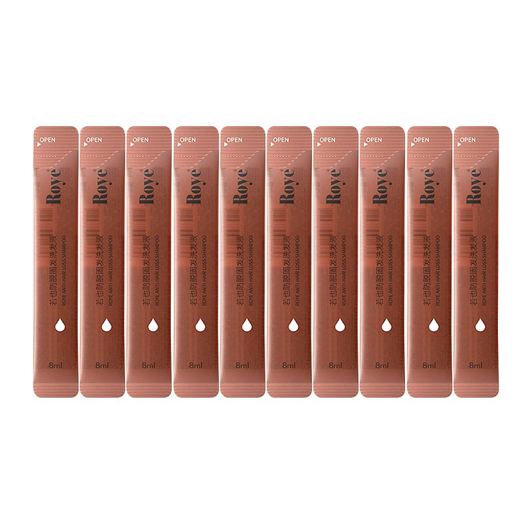Roye Anti-Hair-Loss Shampoo Portable Strip Sachets 80 ml