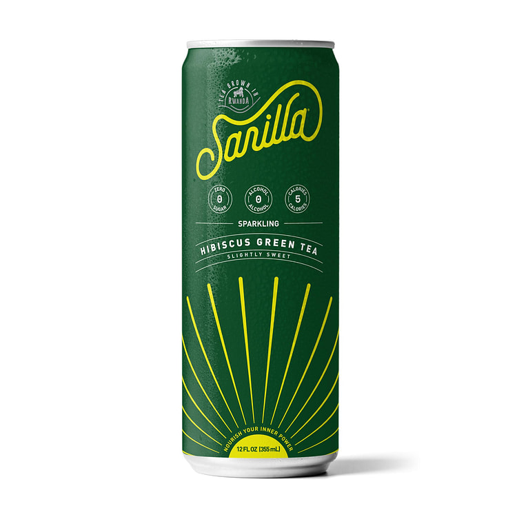 Sarilla Sparkling Hibiscus Green - Case of 12 x 12 fl oz