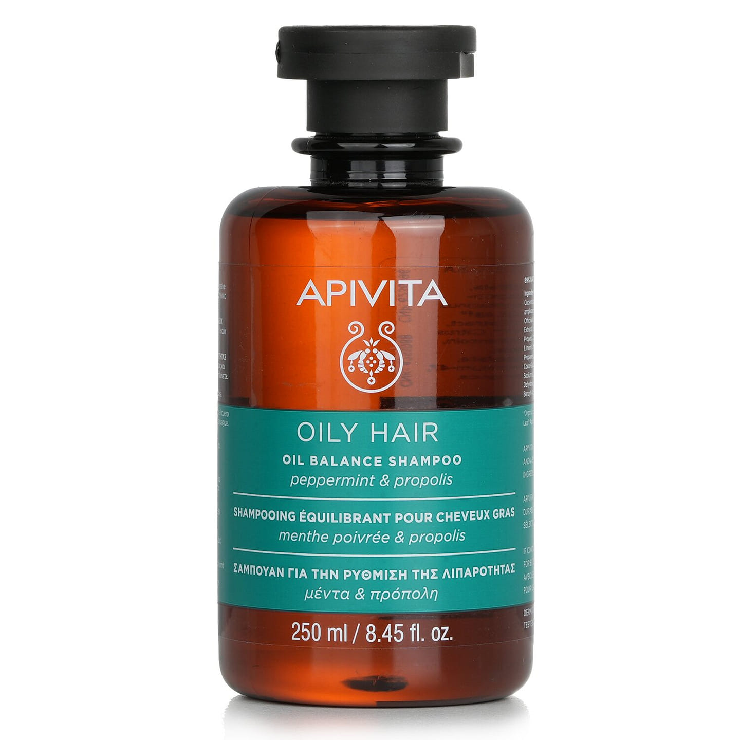 Apivita Oil Balance Shampoo with Peppermint & Propolis (For Oily Hair) 250ml/8.45oz 250 ml