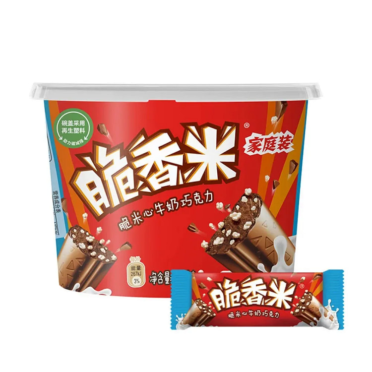 脆香米 脆米心牛奶巧克力 酥脆饼干节日送礼1盒 216 克