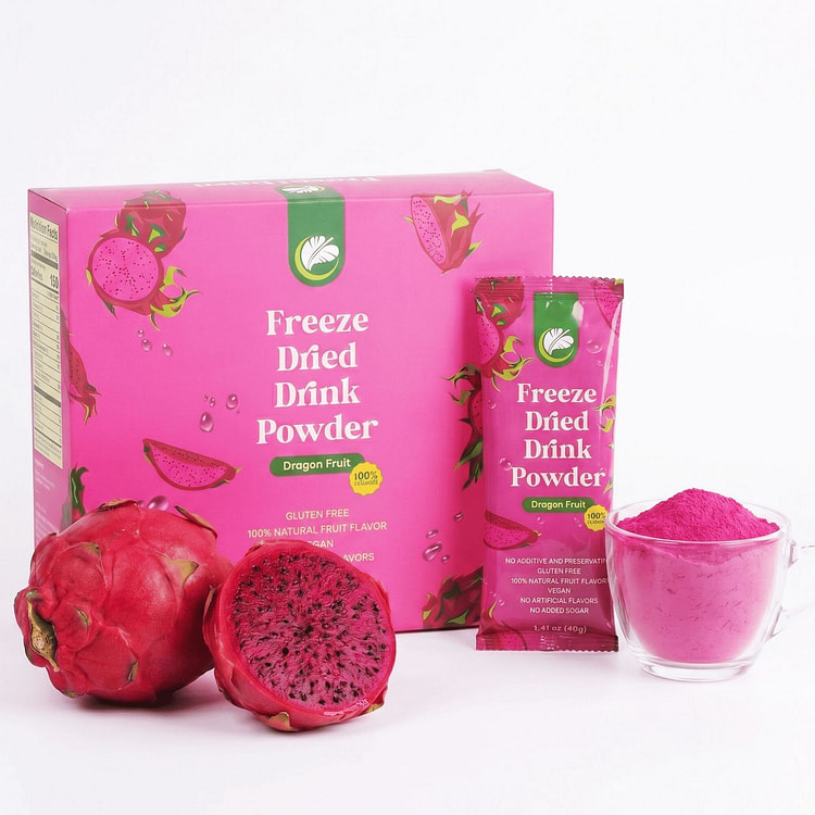 Salima Freeze-Dried Dragon Fruit Powder, 9.87oz 1 box*7 pack