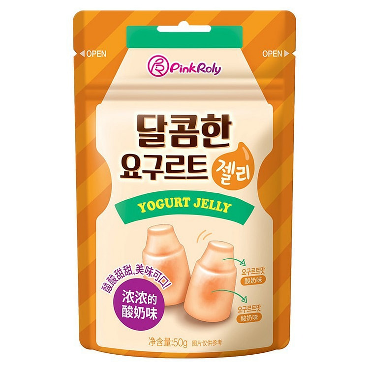 韩国Pinkroly品可粒原味酸奶味夹心软糖50g