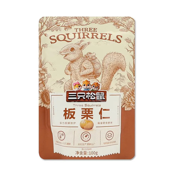 三只松鼠 美栗甘栗仁 100g/袋 100 克