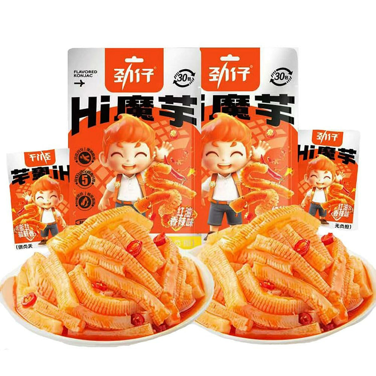 劲仔魔芋爽 辣条 2大包 魔芋零食 魔芋串 包邮