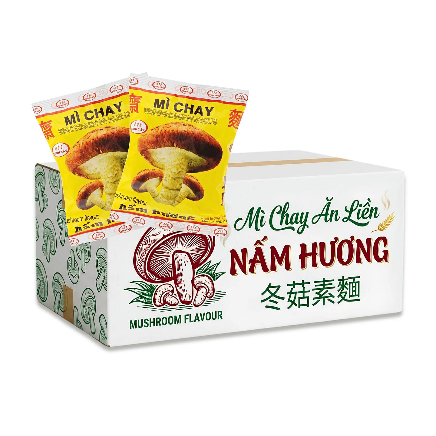[Binh Tay] Mushroom Vegetarian Noodles -Pack of 30 1 each