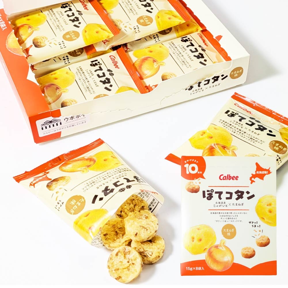 Calbee ぽてコタン たまねぎ味 8袋入セレクト カルビー ぽてコタン たまねぎ味 8袋入り - Weee!