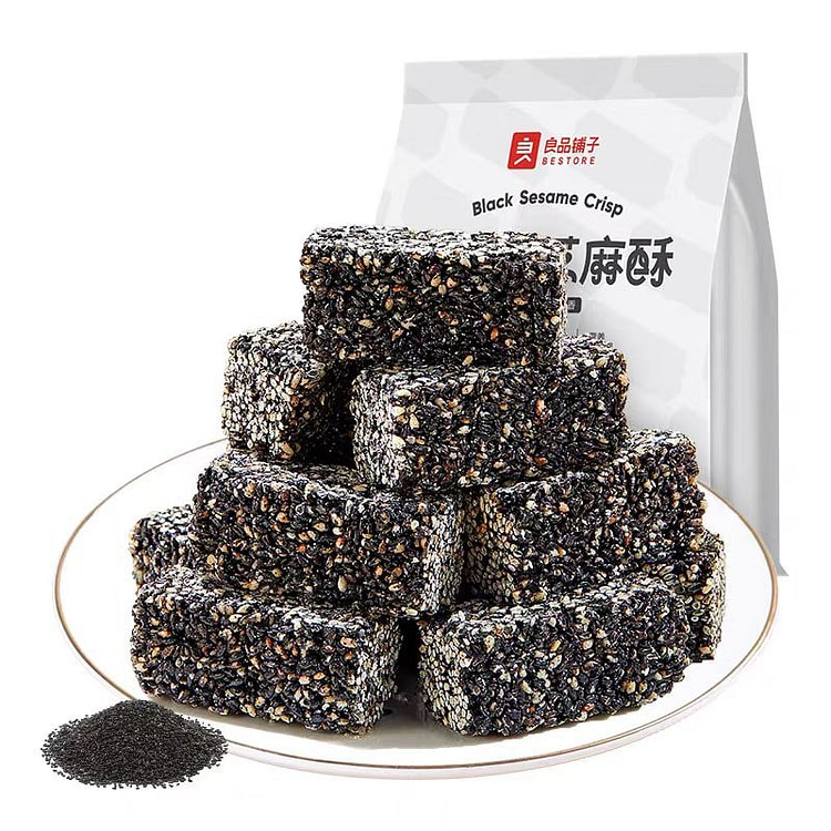 Liangpinpuzi Sugar free Black Sesame Crispy 215g